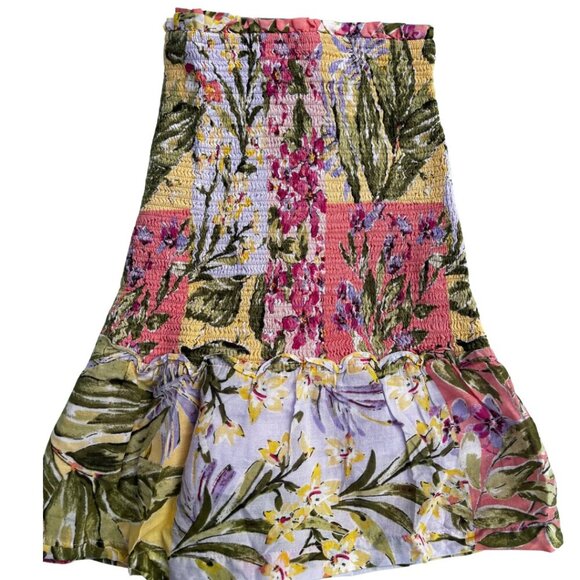 18. Fate Multicolor Floral Ruffle Skirt – Boho Layered - Picture 3 of 5